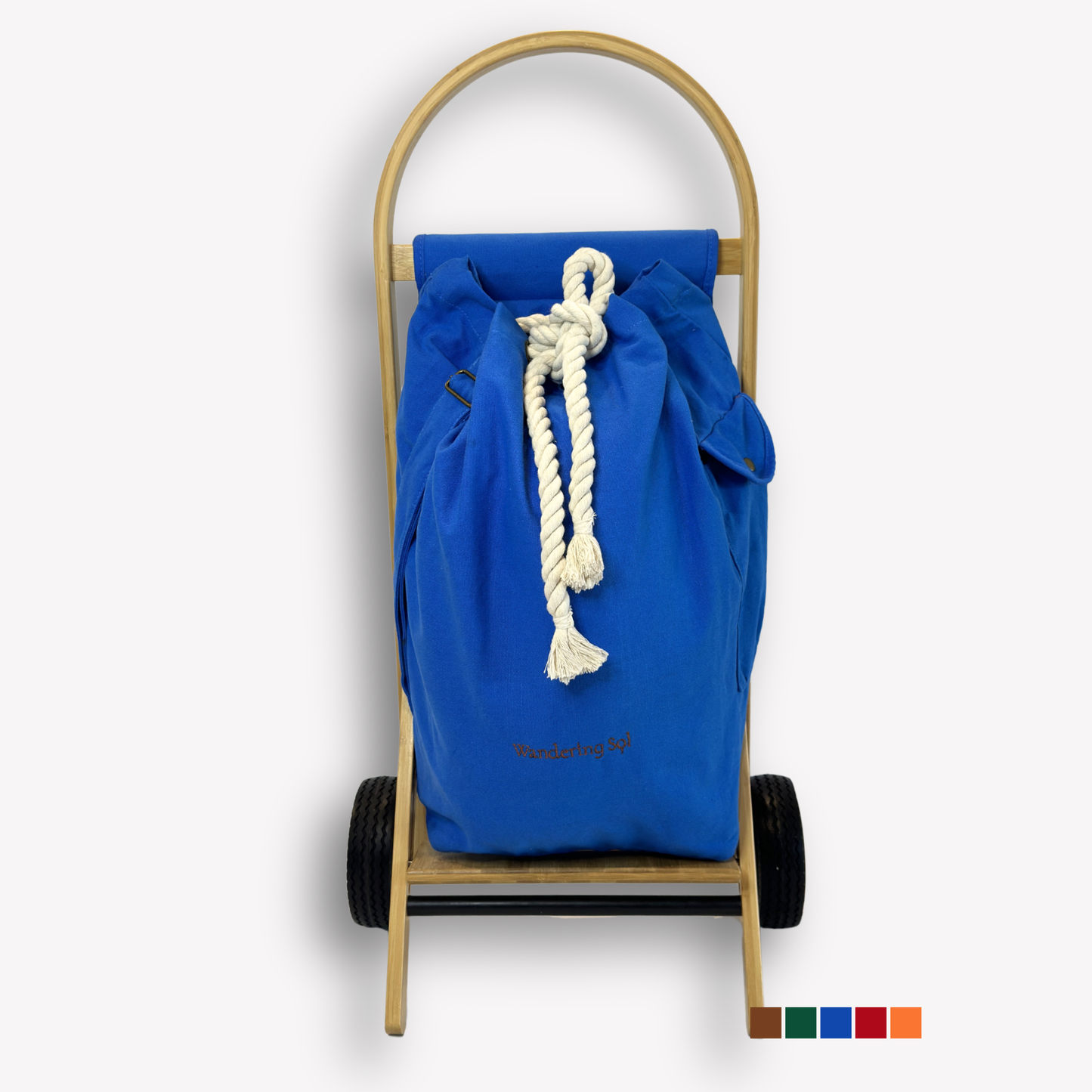 Picture of the Ningaloo Blue Nimble Cart with swatches