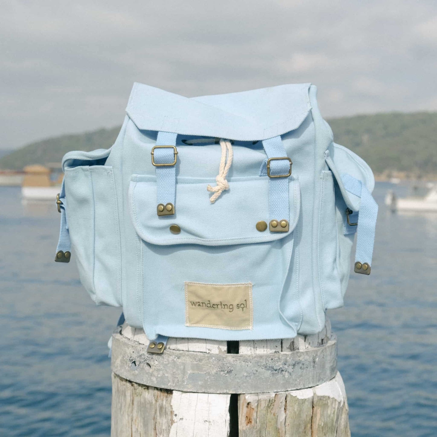 SOL SATCHEL Recycled Canvas BACKPACKS - three colour ways
