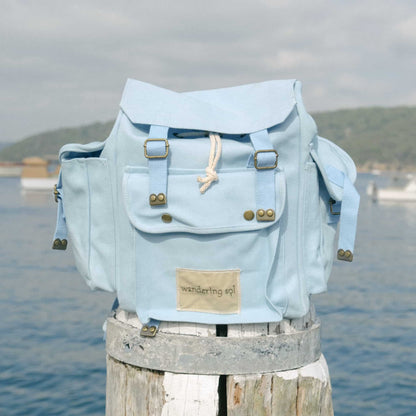 SOL SATCHEL Recycled Canvas BACKPACKS - three colour ways