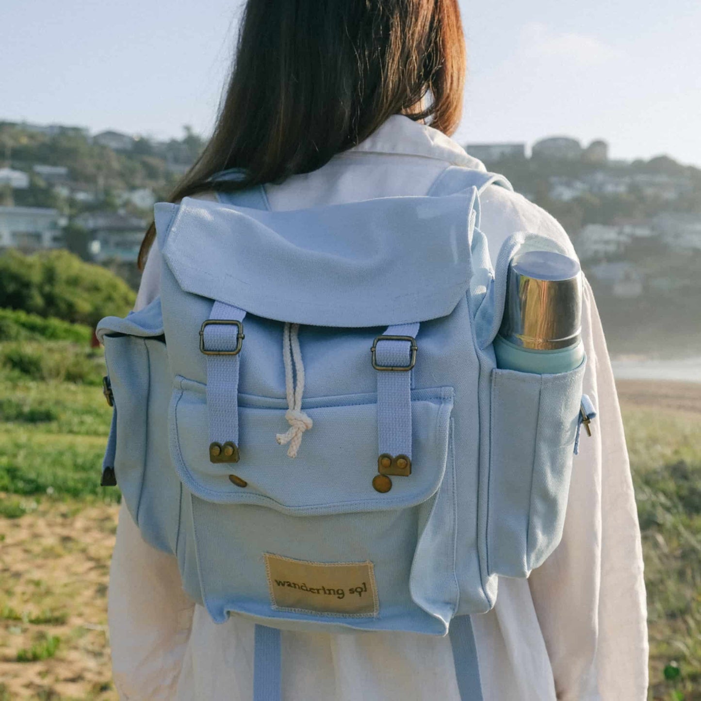 SOL SATCHEL Recycled Canvas BACKPACKS - three colour ways (IMPERFECTS)