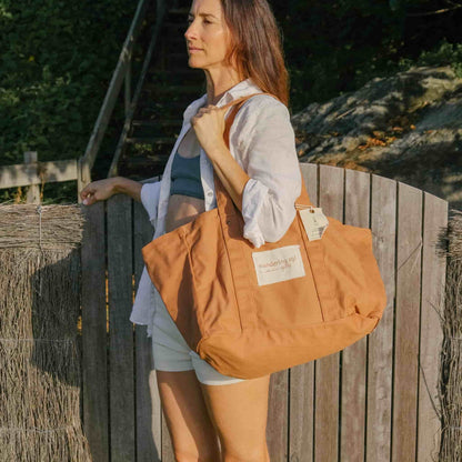 THE GRANDE soft RECYCLED CANVAS BAG - UNWAXED