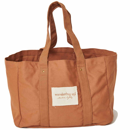 THE GRANDE soft RECYCLED CANVAS BAG - UNWAXED