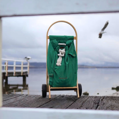 The Nimble Cart by Wandering Sol in Emerald Green on the Wharf