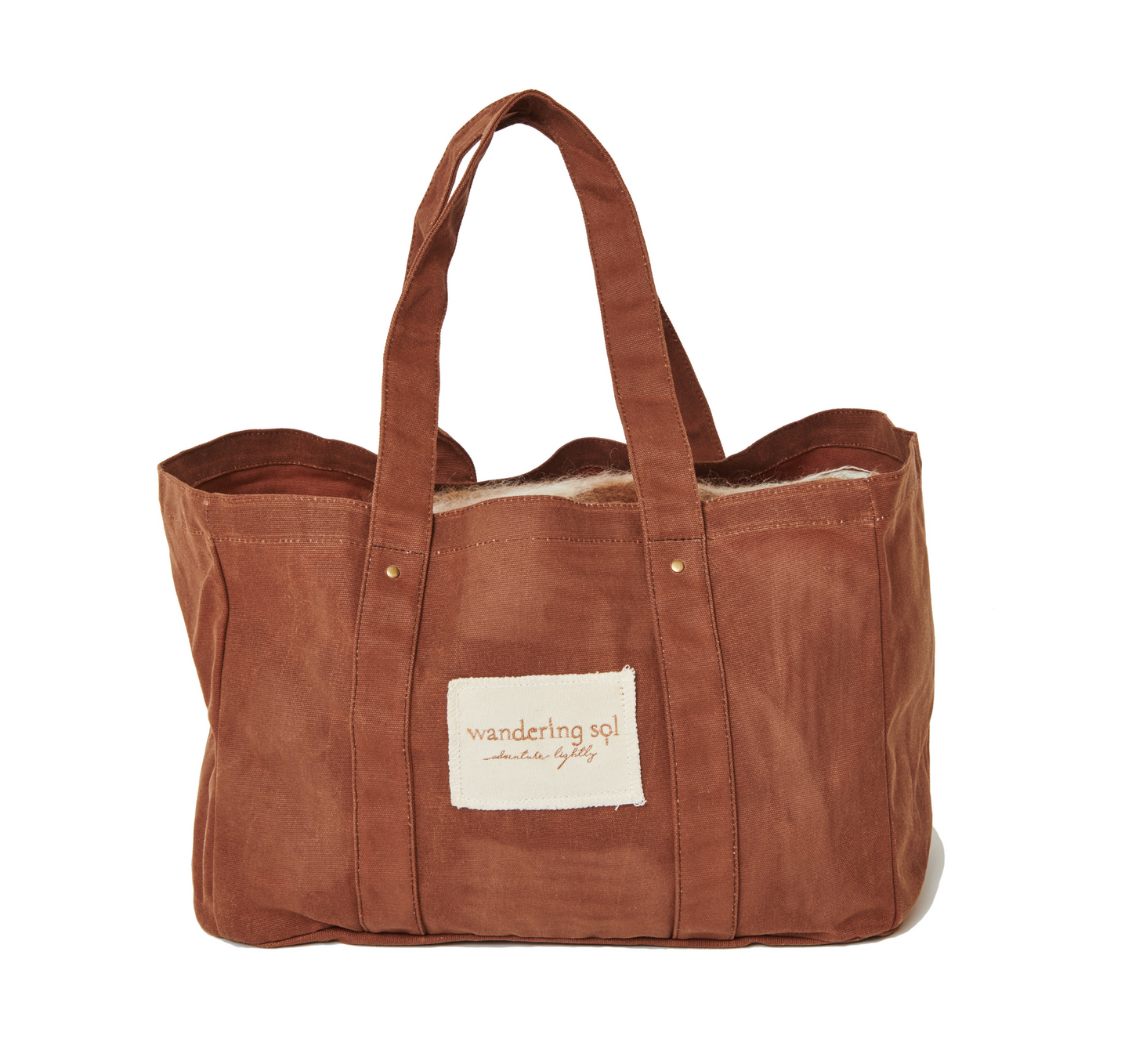 THE GRANDE lighter waxed RECYCLED CANVAS BAG